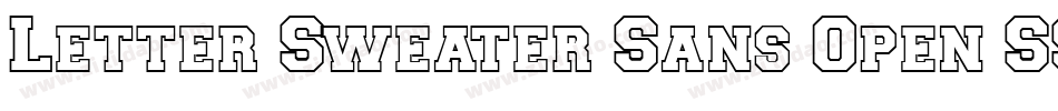 Letter Sweater Sans Open SSi Normal字体转换